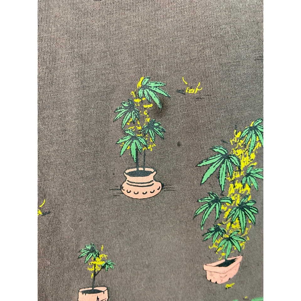 Camiseta Altamont Para Hombre Talla L Marrón Manga Corta Un Bolsillo Planta Café Foto 2 de 4