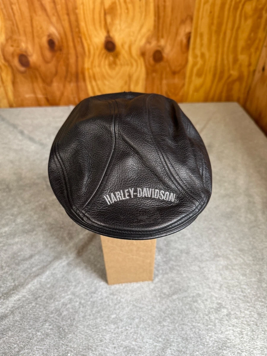 帽子 M HARLEY DAVIDSON 70s Leather Casket Harley-Davidson Leather Size M Hats for Men for sale | eBay