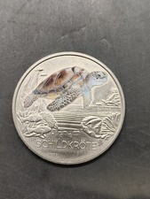 AUSTRIA 3 EURO 2019 ZWIERZĘTALER "ŻÓŁW - CZĘŚCIOWE ZABARWIENIE - JK1