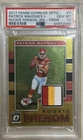 Patrick Mahomes Rookie Phenoms Jersey Prime Donruss Optic Clean Patch Psa 10 /25