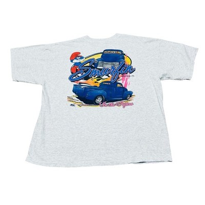 Vintage Shirt Mens XXL Smurfin In The Fifties Papa Smurf Truck Racing Milton FL