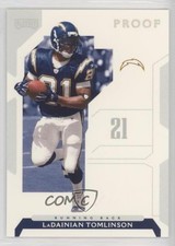 2006 Playoff NFL Playoffs Silver Proof 18/250 LaDainian Tomlinson #33 HOF wd9