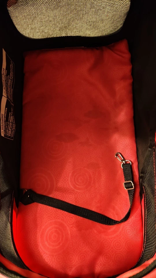 Regal Plus Lightweight 4 Wheel Foldable Dog Pet Stroller Raspberry Sorbet Pink - Image 3 of 4