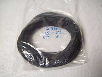 Lot of 50  McMaster Carr 70 Buna O-Rings Size 043 