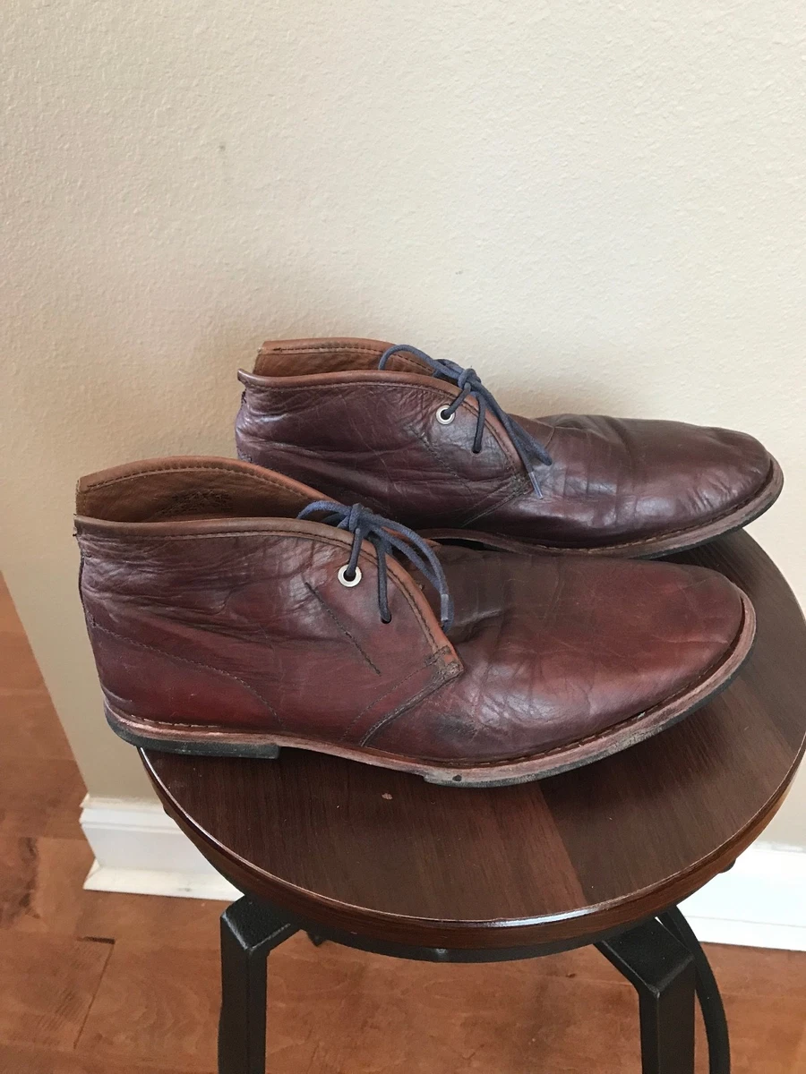 MEN S TIMBERLAND BOOT COMPANY WODEHOUSE CHUKKA SHOES Brown Navy Laces Sz 9 300