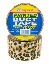 24 Rolls of Leopard Print Duct Tape - 1.89" x 10 yds - 10 Mil