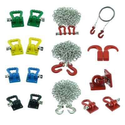 Metal Tow Hook Chain Decorate for 1/10 RC Crawler Car Traxxas TRX4  90046 RC4WD