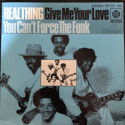 Real Thing You Can't Force The Funk Give Me Your Love 7' Vinyl Jukebox Label