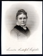 ABN  'Lucretia Rudolph Garfield'   Engraved Portrait  Intaglio 1800s