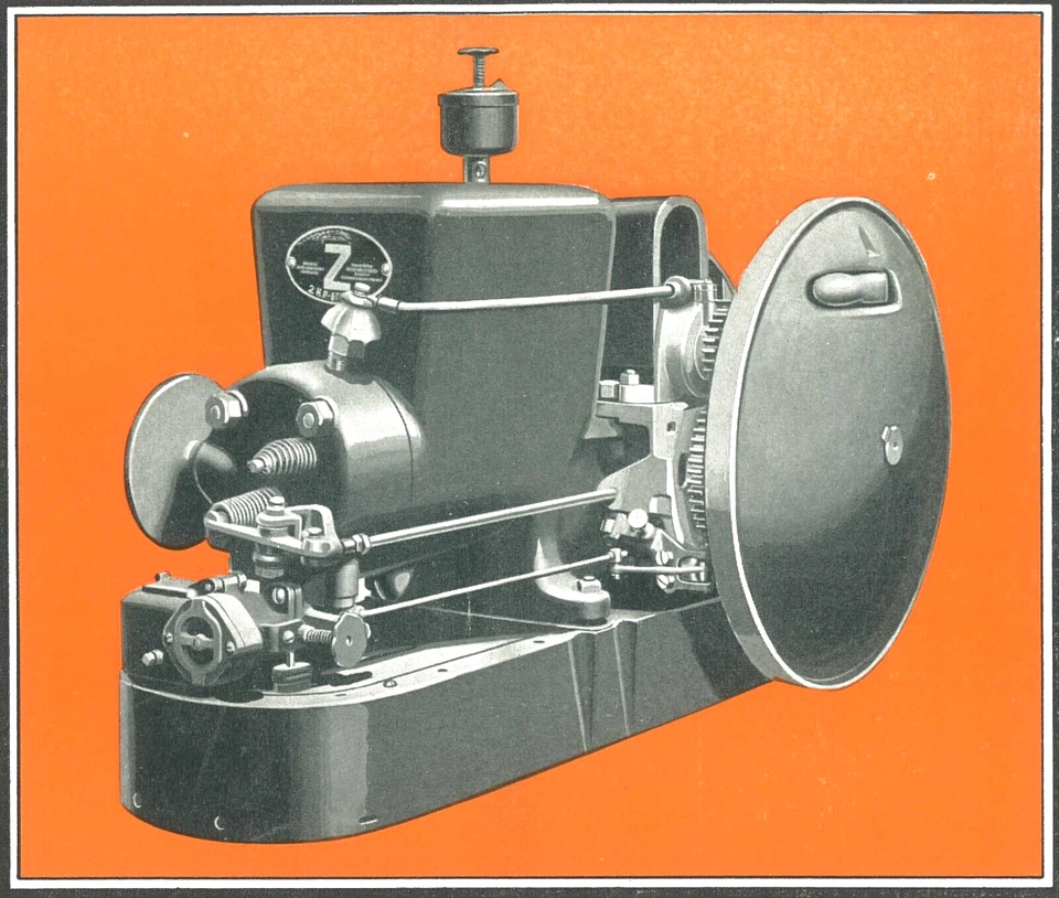 Folheto para motores estacionários Hit N' Miss Fairbanks Morse "Z" 2, 3 e 6 HP - Imagem 2 de 4