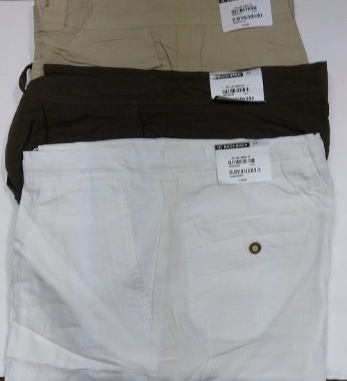 NEW MENS BACHRACH LINEN CASUAL PANTS