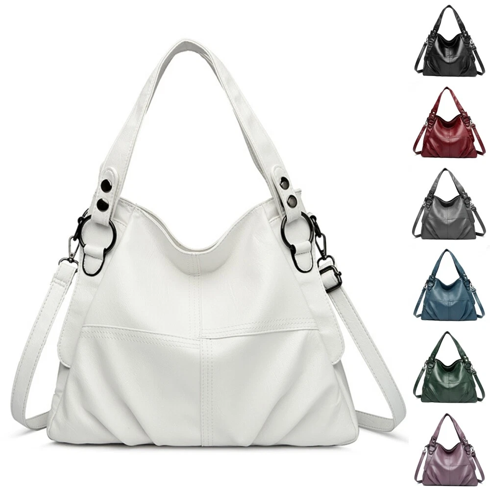 Ladies Handbags Multi Pockets Tote Bag Women PU Large Capacity Shoulder Bags
