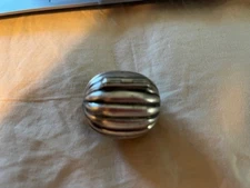 Antique Victorian 1858 Hilliard & Thomason English Sterling Silver Nutmeg Grater