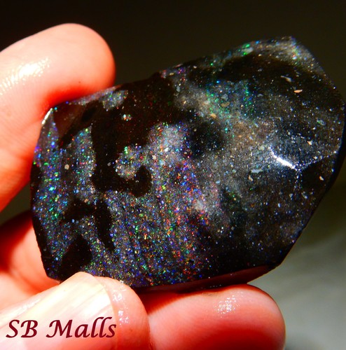 81 Cts. HONDURAS BLACK MATRIX HONDURAN OPAL RUB ROUGH LOT 988 - Picture 5 of 5