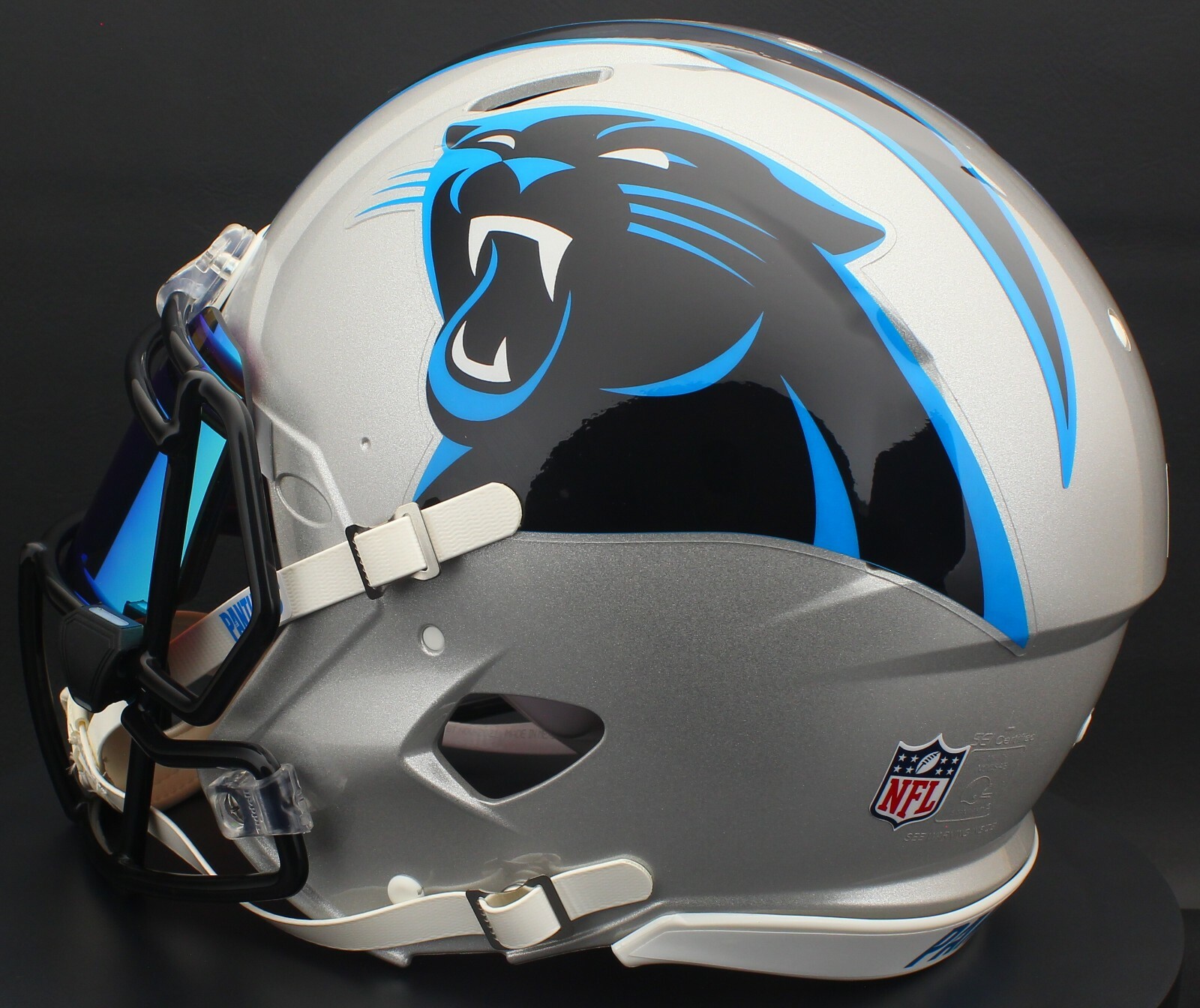 CAROLINA PANTHERS NFL Riddell SPEED Full Size Authentic Football Helmet ...