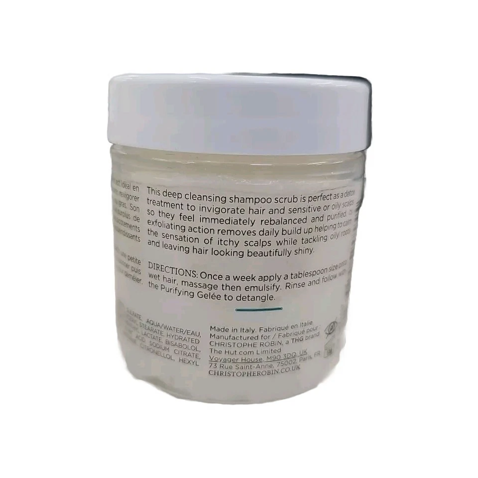 Christophe Robin Cleansing Purifying Scrub with Sea Salt 2.5oz/75ml New - Image 2 of 2
