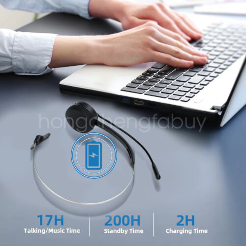 Bluetooth Headset Headphones with Microphone MIC for Call PC Computer Laptop US - Picture 11 of 23