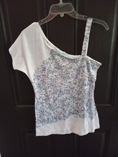 Womens S Maurices Off Shoulder Blouse Floral Design Multicolor Good Condition