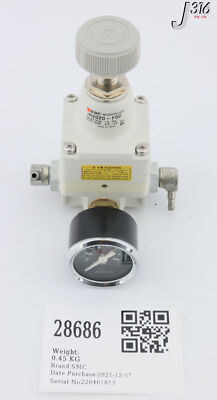 28686 SMC PRECISION REGULATOR W/ REXROTH GAUGE 1 827 231 041