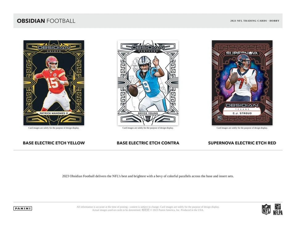 2023 PANINI OBSIDIAN FOOTBALL HOBBY BOX - Image 4 of 4