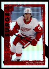 2023-24 UPPER DECK STAR SURGE RED DIE-CUT MORITZ SEIDER ROOKIE DETROIT RED WINGS