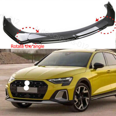 Front Bumper Lip Splitter Spoiler Body Kit Carbon Style For Audi A3 A4 A5