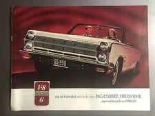 1965 AMC American Motors Rambler Showroom Advertising Sales Brochure RARE!!