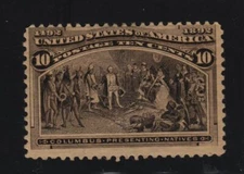 1893 Columbian Expo 10¢ Sc 237 MHR CV $90