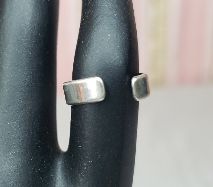 925 Solid Sterling Silver Bubble Adjustable Toe R… - image 4