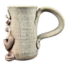 Ugly Face Pottery Boat Captain Signed 3D Mug