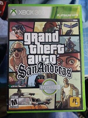 XBOX 360 GTA SAN ANDREAS PLAT. HITS…, Electronics