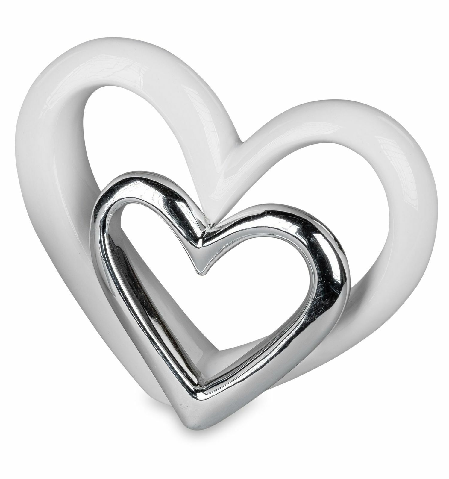 Moderne Tischdeko Herzform zum stellen 19 cm Herz Heart Liebe