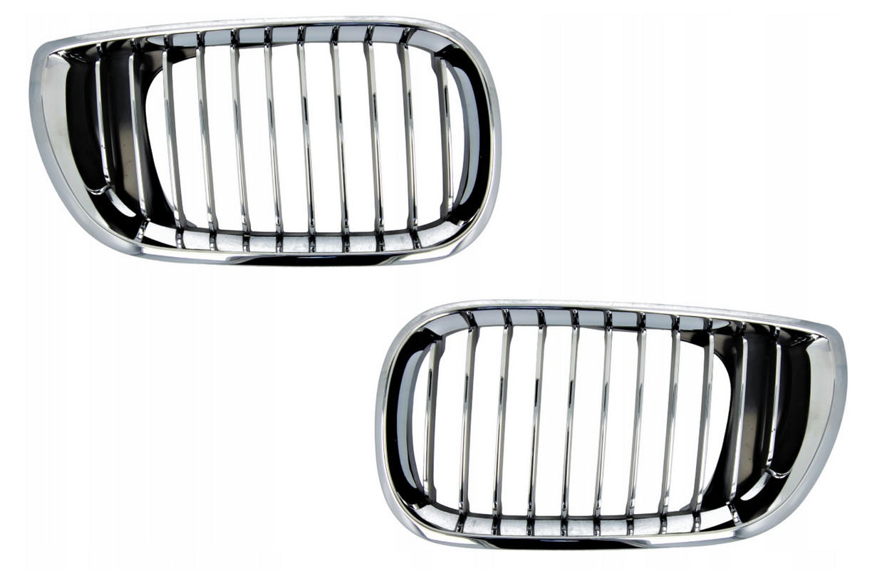 Grille de calandre BMW E46 Facelift chrome haricot avant gauche droite pour double haricots