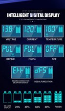 Caricabatteria 12V 12A Ricarica Rapida Intelligente 7 Stadi per AGM GEL Wet - Miniatura 3