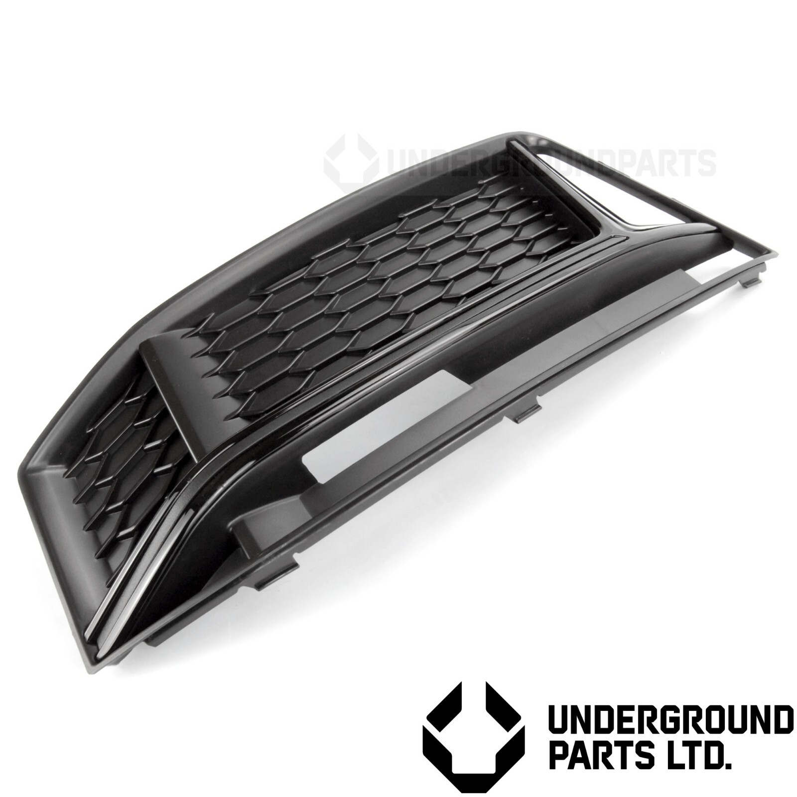 AUDI S4 B9 FOG GRILLE BLACK EDITION FRONT BUMPER LOWER LEFT PASSENGER SIDE COVER