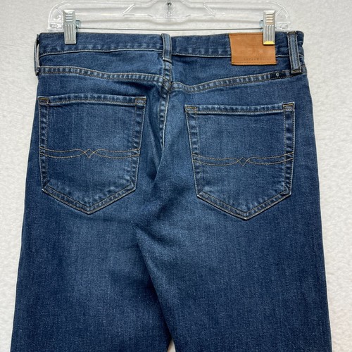 Lucky Brand Authentic Skinny Jeans Mens 30 x 30 - Button Fly Medium Wash Stretch - Picture 8 of 12