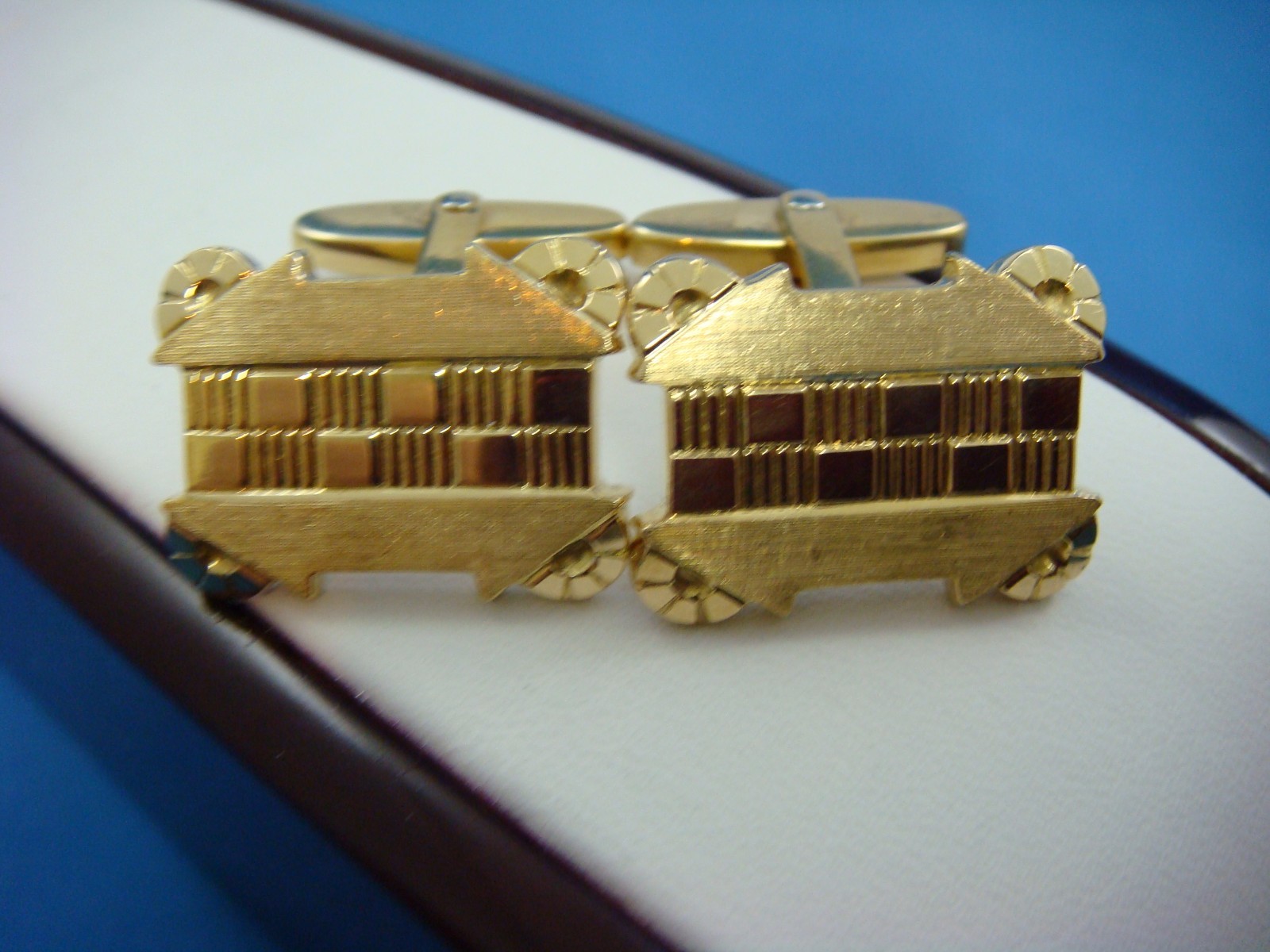 18K SOLID YELLOW GOLD 12.2 GRAMS, VINTAGE MEN'S CUFFLINKS eBay