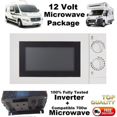 CAMPER Veicolo FORNO A MICROONDE 12v con 1500w INVERTER 12 VOLT AUTO CAMPER  Build | eBay