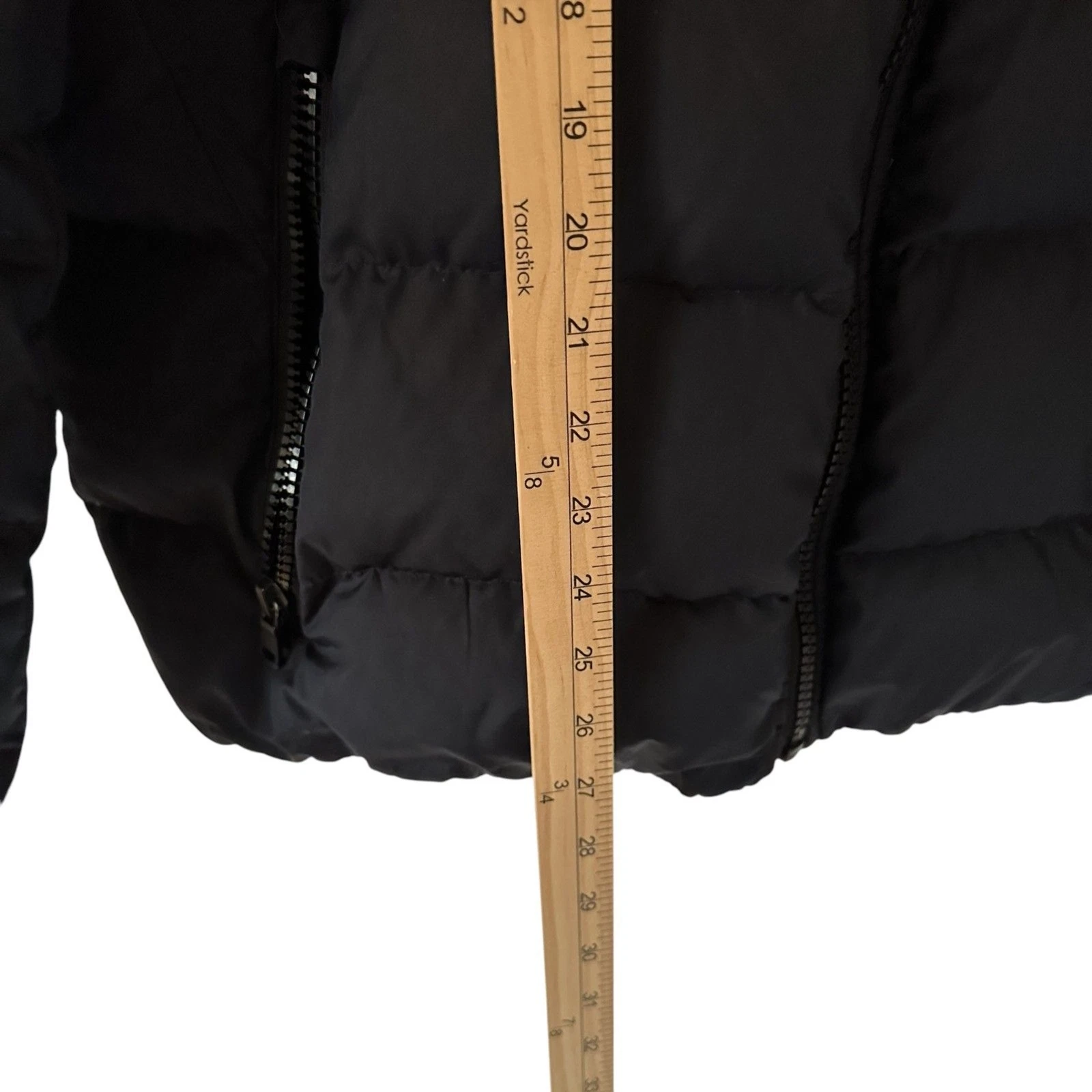 Giubbotto imbottito Michael Kors nero marrone premium piumino full zip con cappuccio taglia L