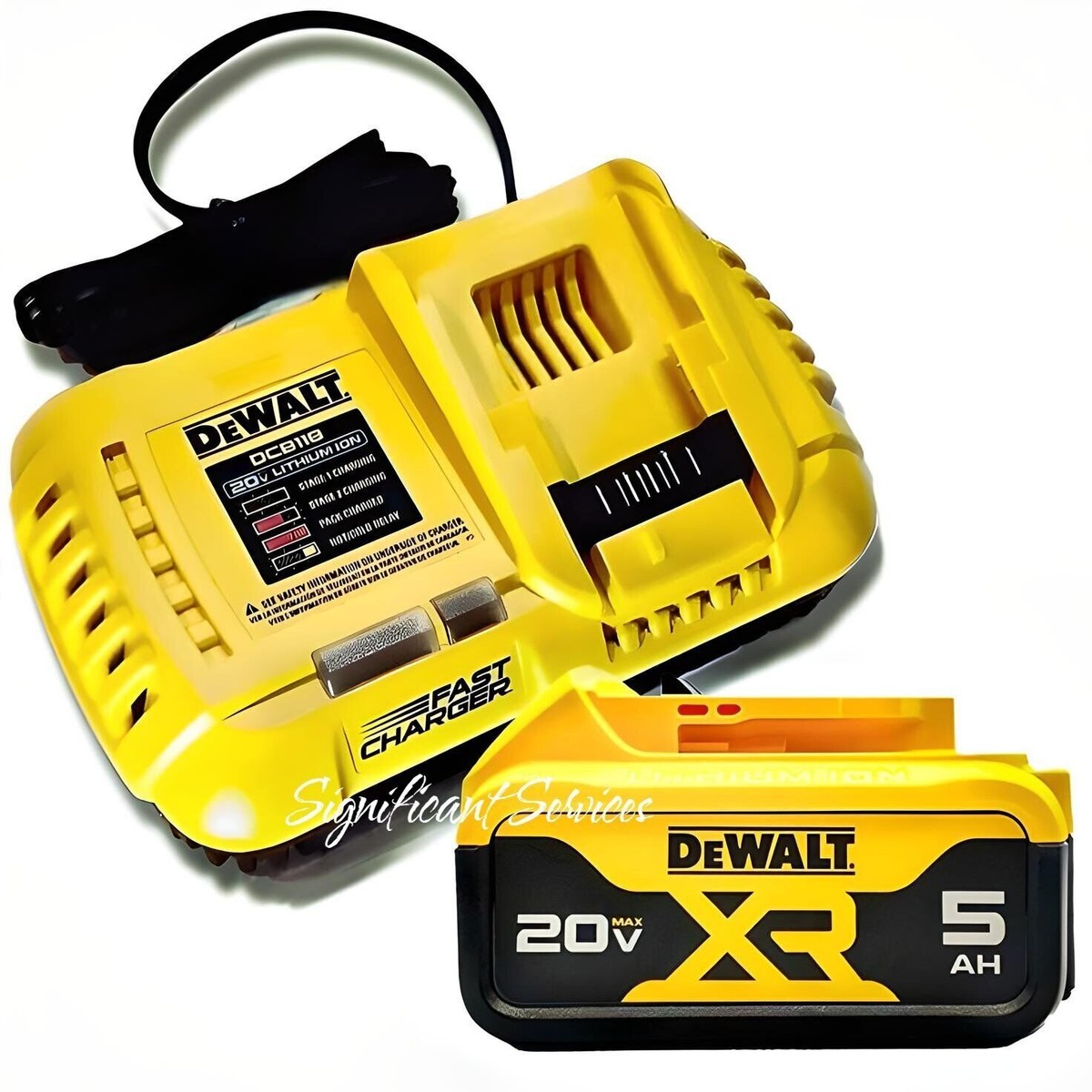 New Genuine DeWALT 20V MAX AH DCB205 DCB118 60V Fast Charger