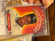 Frank Thomas signed card, donruss gallery of stars