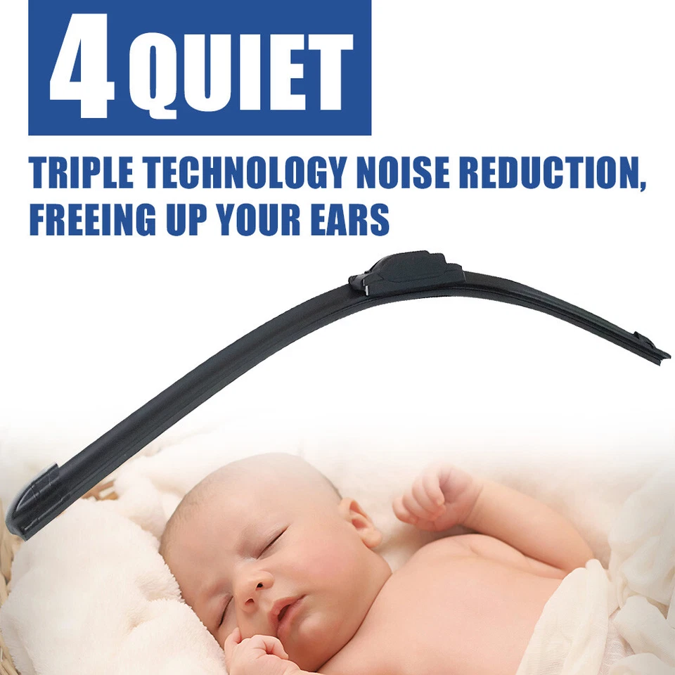 2pcs Front Windshield Wiper Blades J/U Hook For Buick Allure 2005-2009 2006 Foto 4 de 4