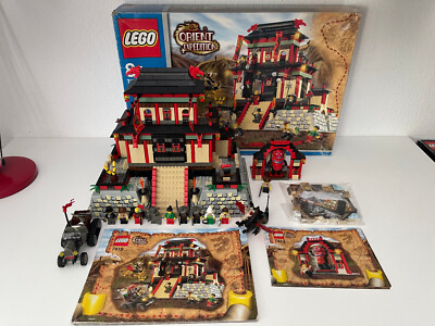 LEGO ADVENTURERS: DRAGON FORTRESS (7419) + 7413 - 100% COMPLETE - CHECKED + BOX
