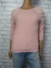 98 French Connection Blush Pink Petal Layered Audrey Sweater Small NEW F649