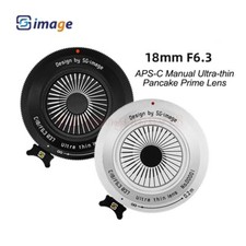 SGimage 18mm F6.3 APS-C MF Ultra-thin Pancake Prime Lens for Fuji Sony Nikon M43