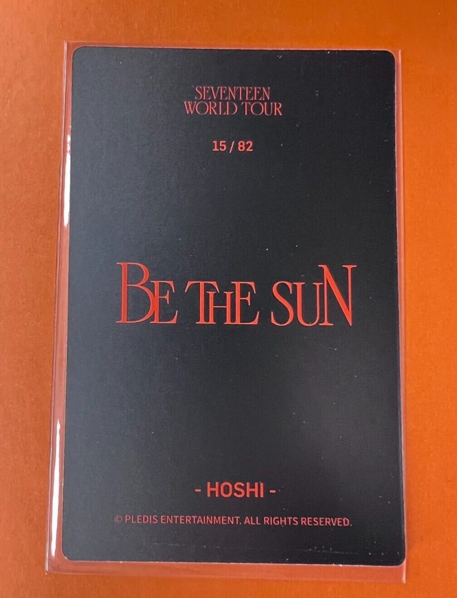 2022 SEVENTEEN WORLD TOUR BE THE SUN OFFICIAL MERCH TRADING CARD
