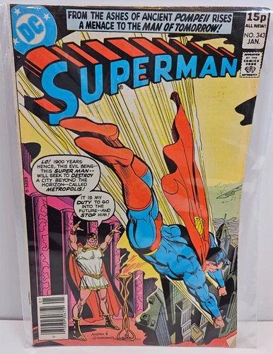 Superman Issue 343 Volume 42 January 1980 DC Comics Vintage