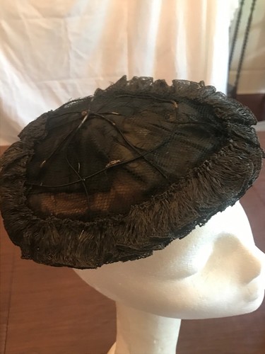 Vintage Hat Wire Cap and Decorative Hair Net - Picture 2 of 8
