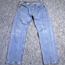 Levis 501xx Jeans Mens 38x32 Fits 36x31 Button Fly Made In USA 90s Vintage