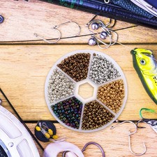  1900pcs Metallic Beads for Fly Tying, Fishing Lure Making Deeper Sinker,